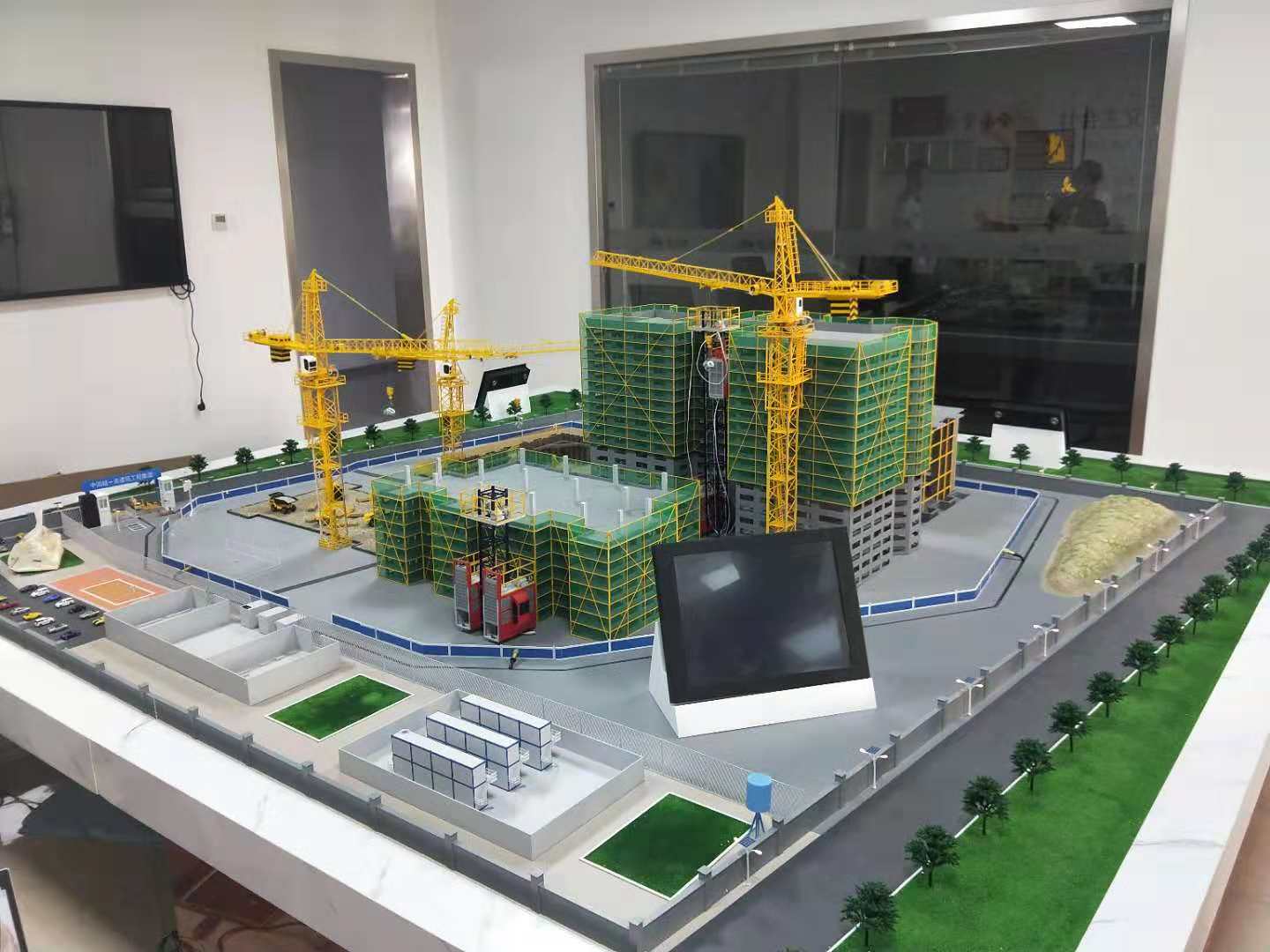 菏泽建筑施工场景模型
